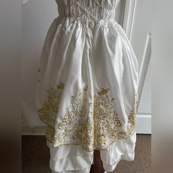 NWT Girls Charro Outfit Size 4 white and gold - Picture 2 of 4